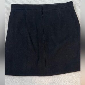 J. Crew Mercantile Black Wool Mini Skirt NWT A0019